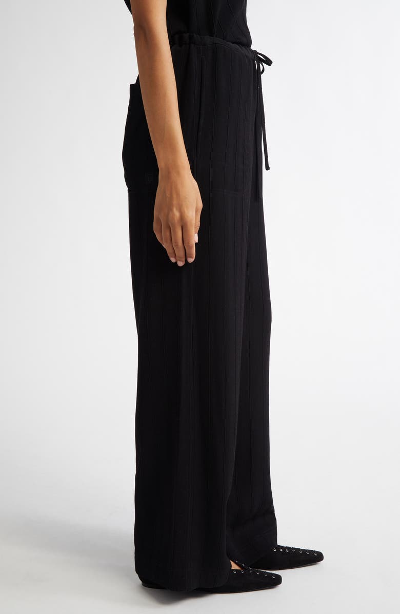 TOTEME Woven Stripe Drawstring Trousers, Alternate, color, 