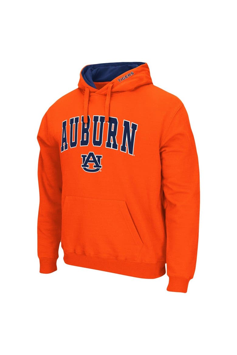 Men's Colosseum Orange Auburn Tigers Arch & Logo 3.0 Pullover Hoodie, Alternate, color, Orange