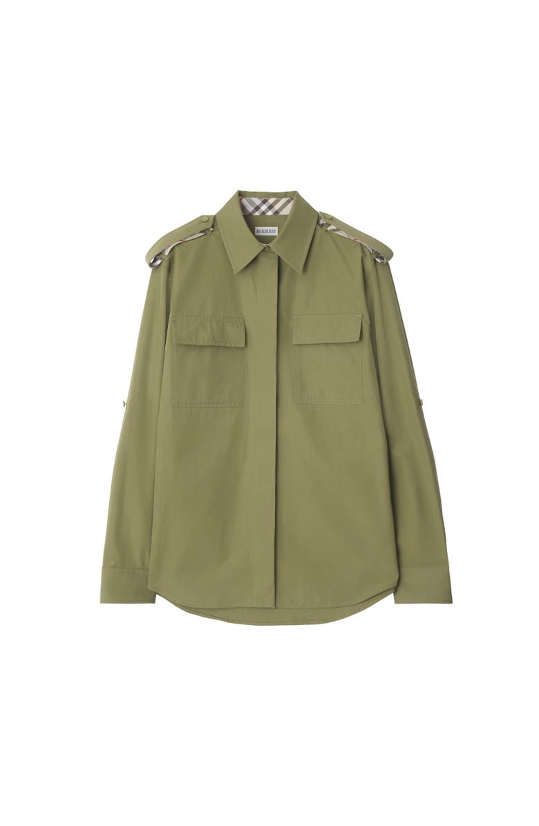 Burberry Cotton Poplin Shirt, Alternate, color, Wreath