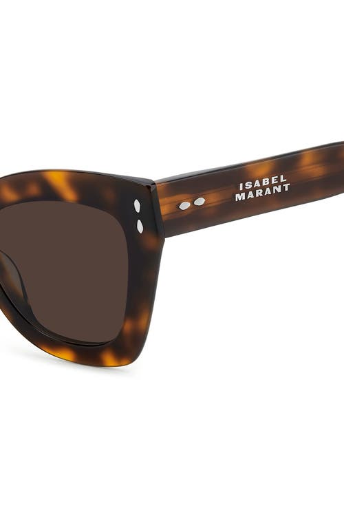 Isabel Marant 51mm Cat Eye Sunglasses In Brown