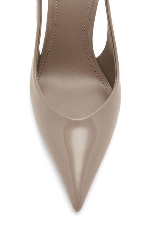 Mango Mica Pointed Toe Slingback Pump In Gray