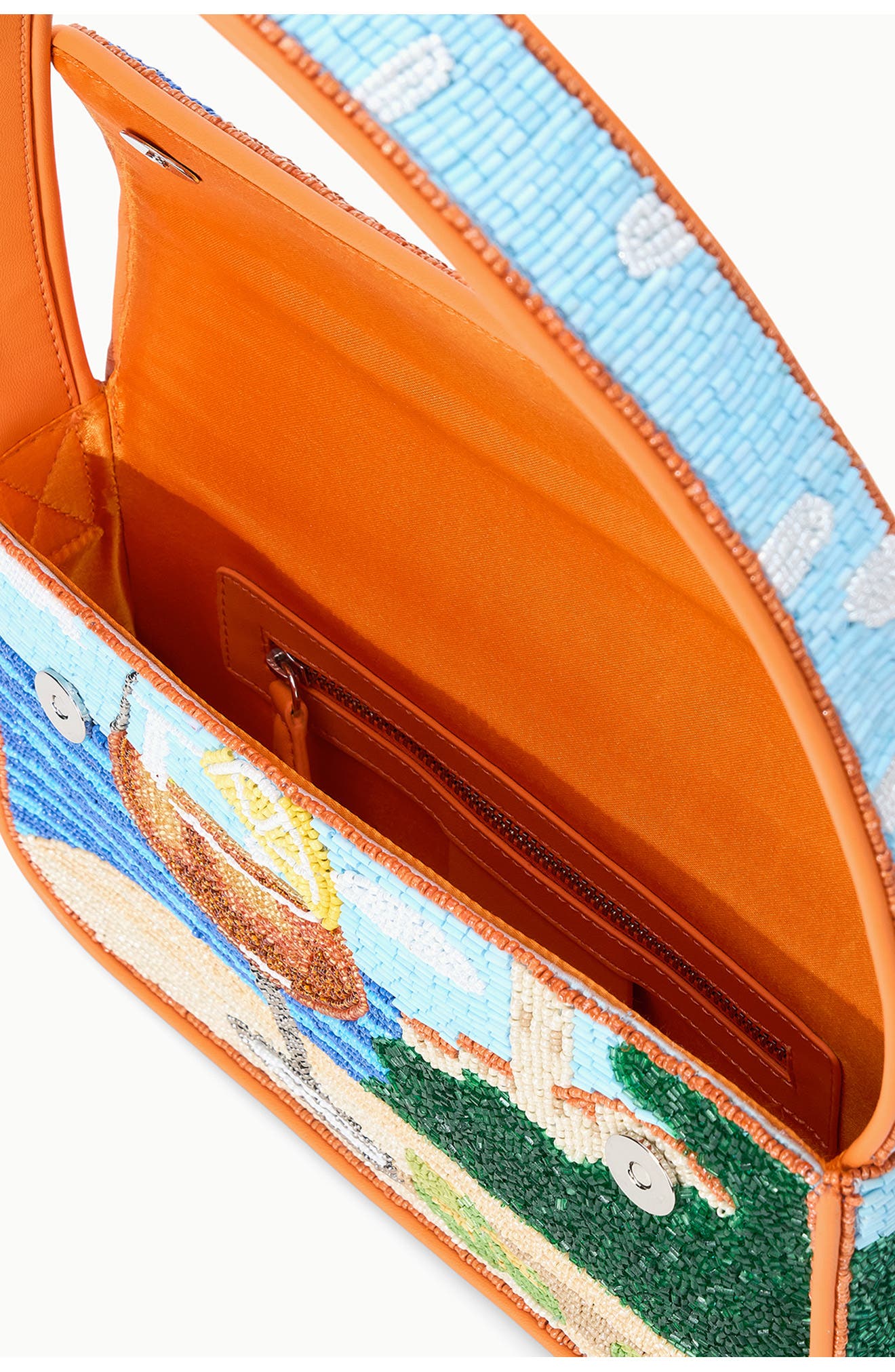 Tommy Beaded Shoulder Bag, Alternate, color, SUNSET SPRITZ