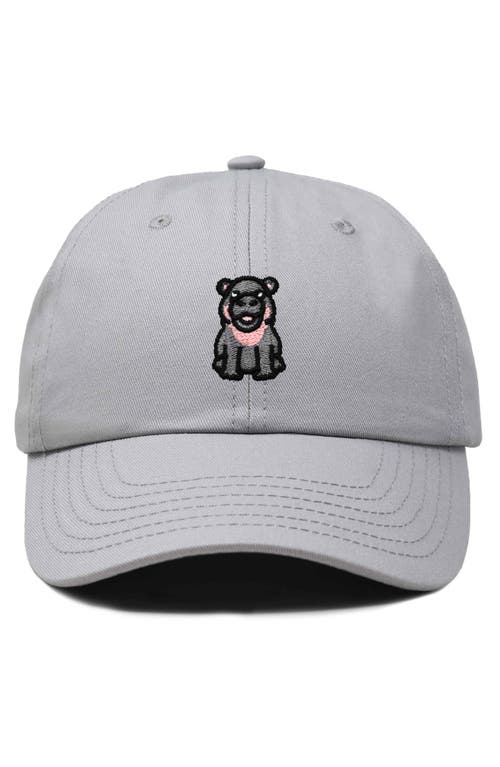 DALIX DALIX HIPPO EMBROIDERED ADJUSTABLE HAT