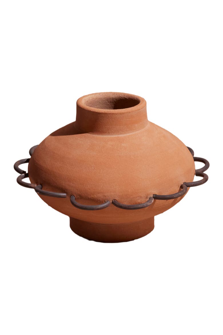 Eli Terracotta Vessel, Alternate, color, Terracotta