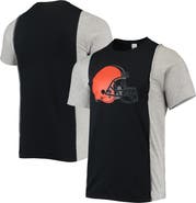 REFRIED APPAREL Men's Refried Apparel Black/Heathered Gray Cleveland Browns Sustainable Split T-Shirt