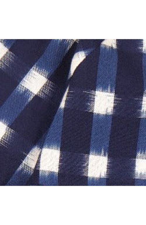 Mer St. Barth Girls' Sara Popover Dress - Little Kid, Big Kid In Midnight Blue Ikat