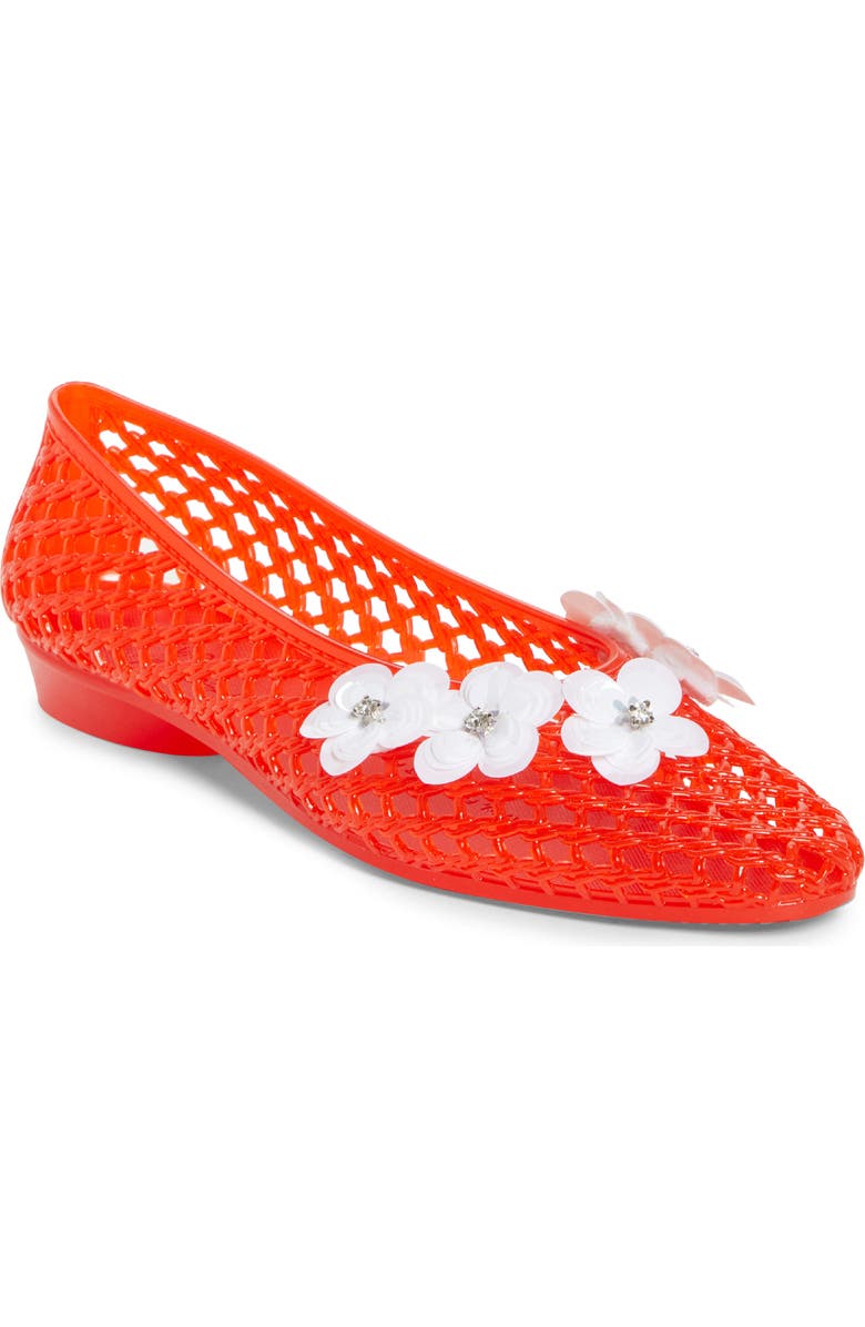 HEAVENLY JELLY Demi Jelly Ballet Flat, Main, color, Red