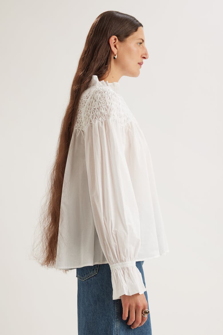 Majorelle Top, Alternate, color, White