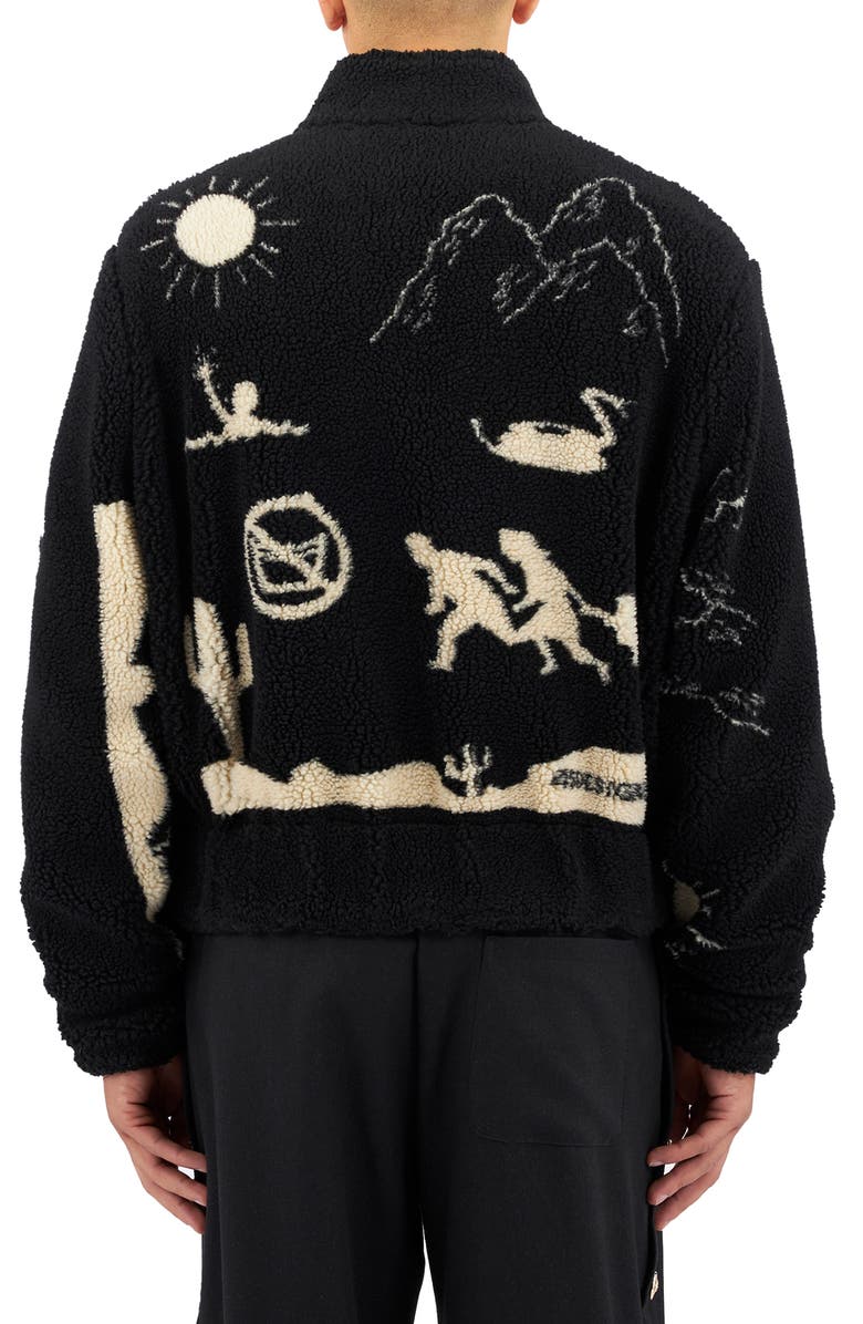 4SDesigns High Pile Fleece Bomber Jacket, Alternate, color, 