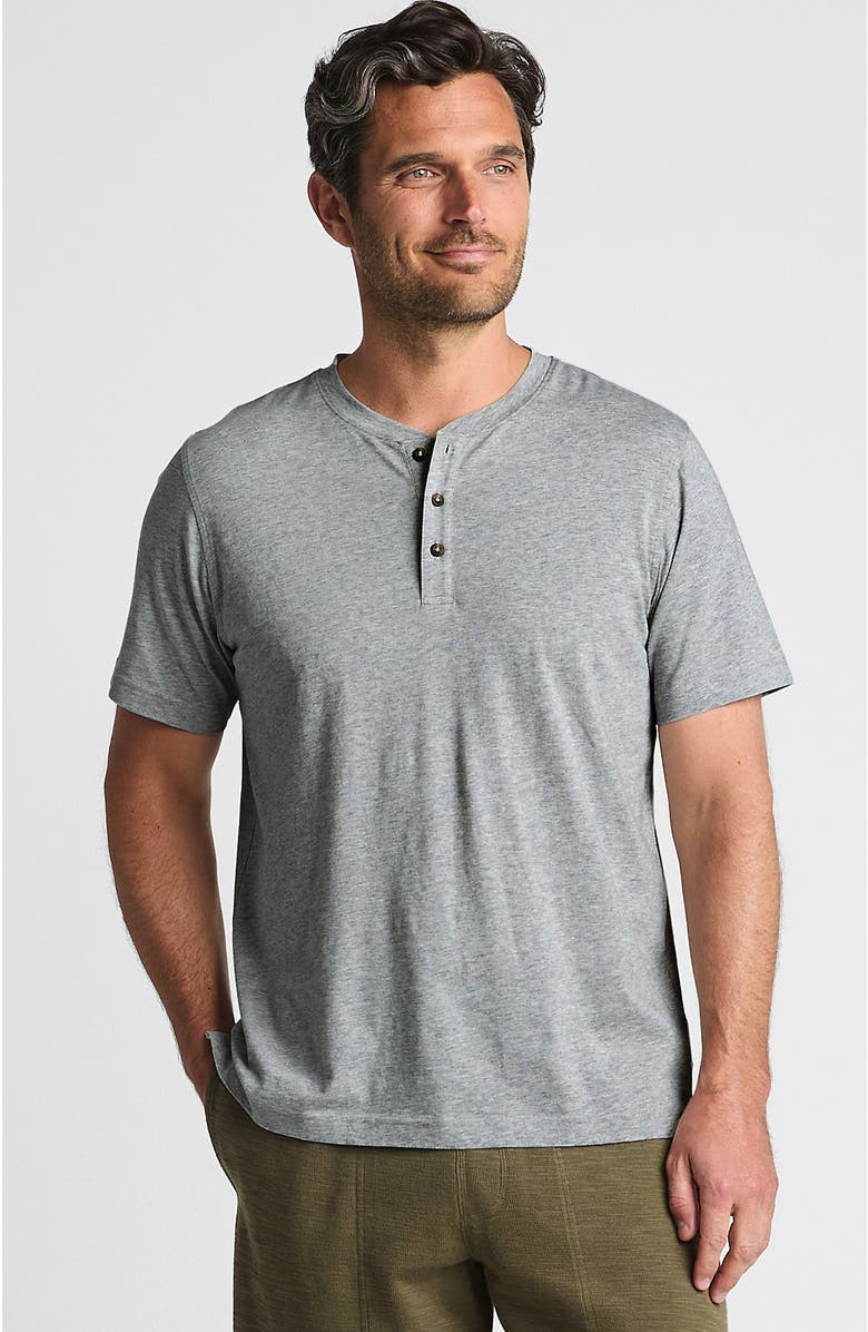 Lands' End Short Sleeve Cotton Supima Jersey Henley, Main, color, 
