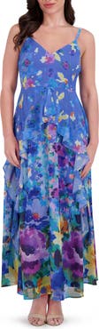Siena Burnout Chiffon Midi Dress