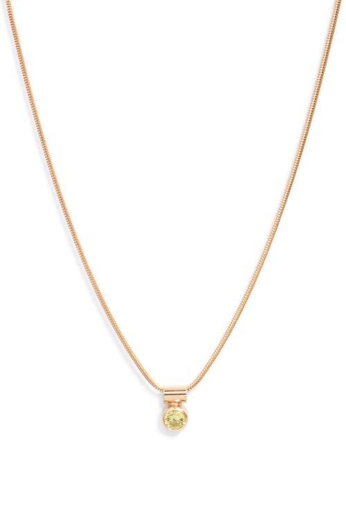 Set & Stones Ellie Birthstone Pendant Necklace In Gold