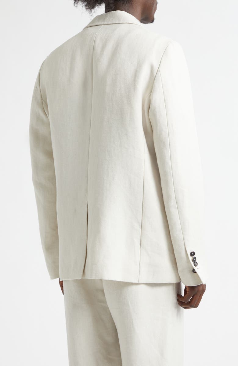 Noah Hemp Canvas Sack Sport Coat, Alternate, color, Ivory