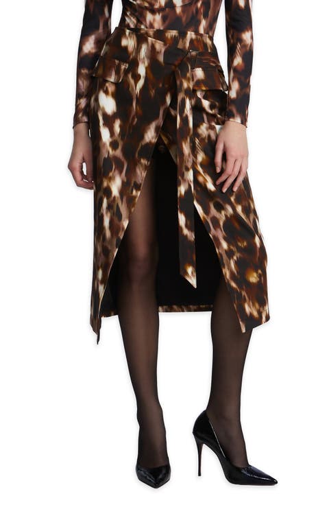 Overlap Midi Skirt