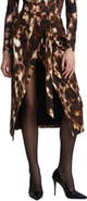 BCBGMAXAZRIA Overlap Midi Skirt
