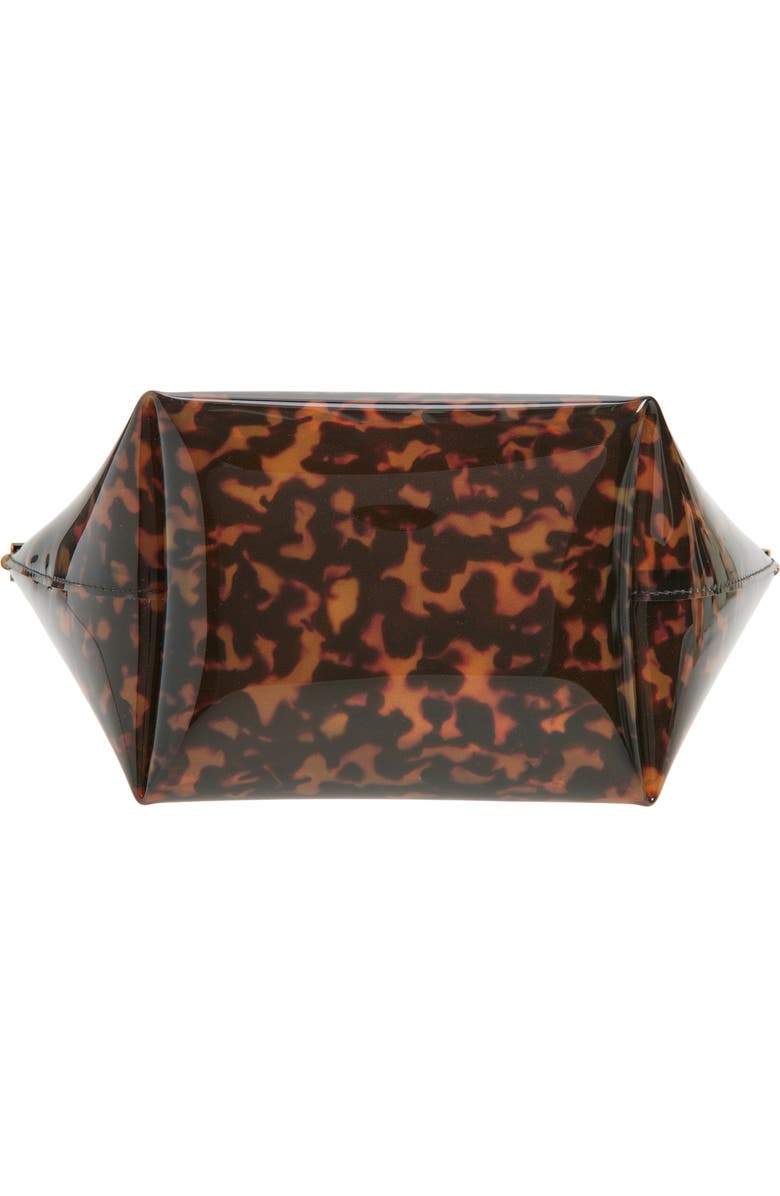Jimmy Choo Ganache Transparent Tortoisehell Clutch, Alternate, color, Tortoiseshell
