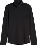 Zella Cozy Rib Mock Neck Top