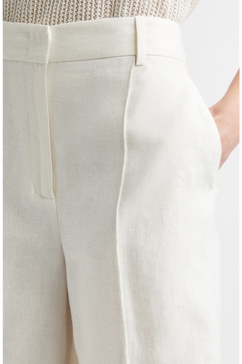 Sparkle Linen Blend Bermuda Shorts, Alternate, color, 00 IVORY