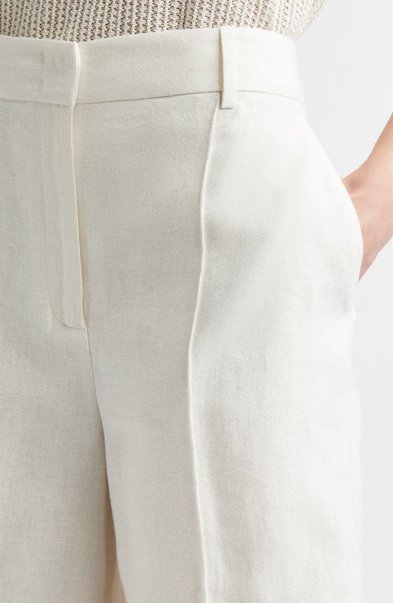 Eleventy Sparkle Linen Blend Bermuda Shorts, Alternate, color, 00 Ivory