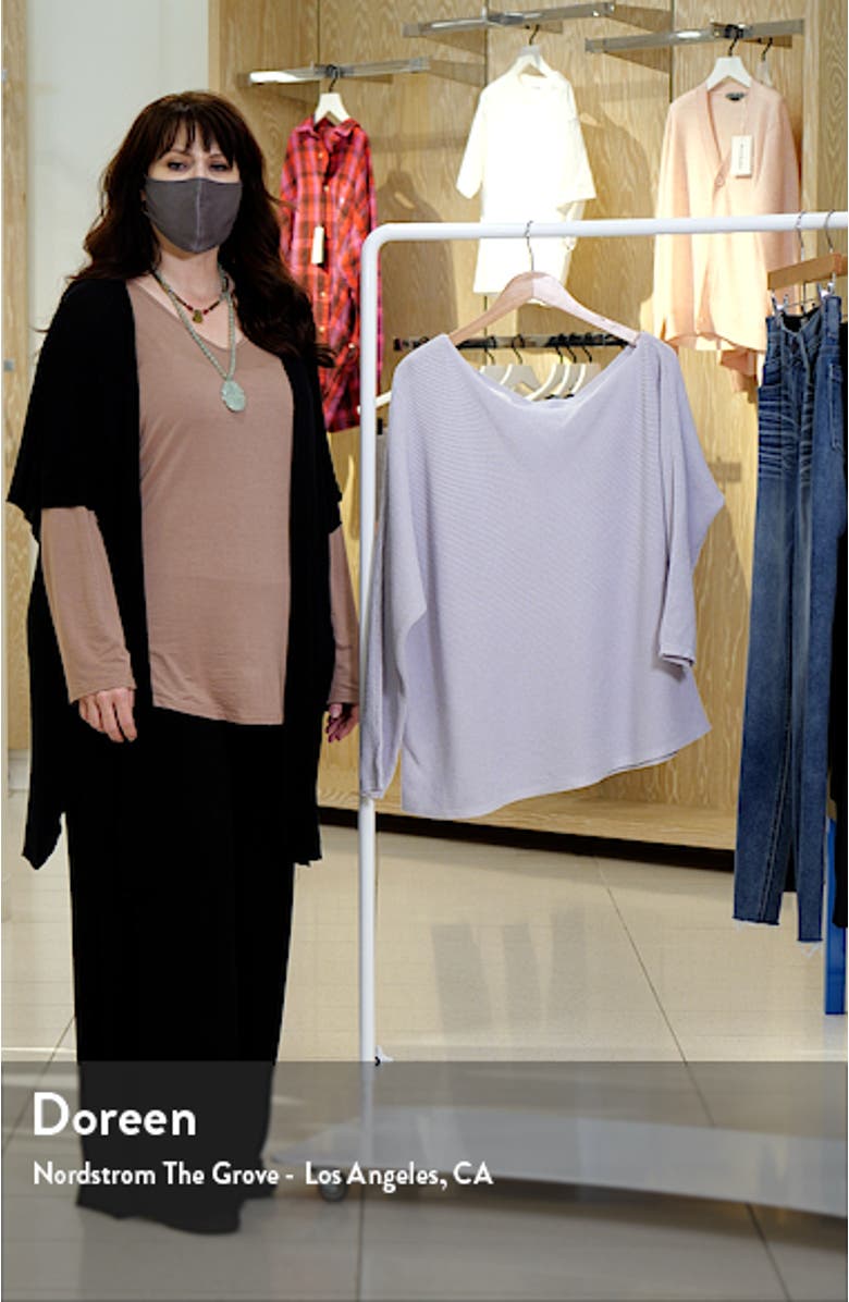 One-Shoulder Thermal Knit Sweater, sales video thumbnail