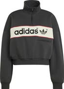 adidas Originals NY Blocked Quarter Zip Sweatshirt