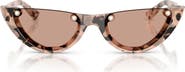 Jimmy Choo 53mm Semi Rimless Oval Sunglasses