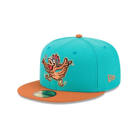 Men's New Era  Turquoise Winston-Salem Dash Theme Nights 59FIFTY Fitted Hat