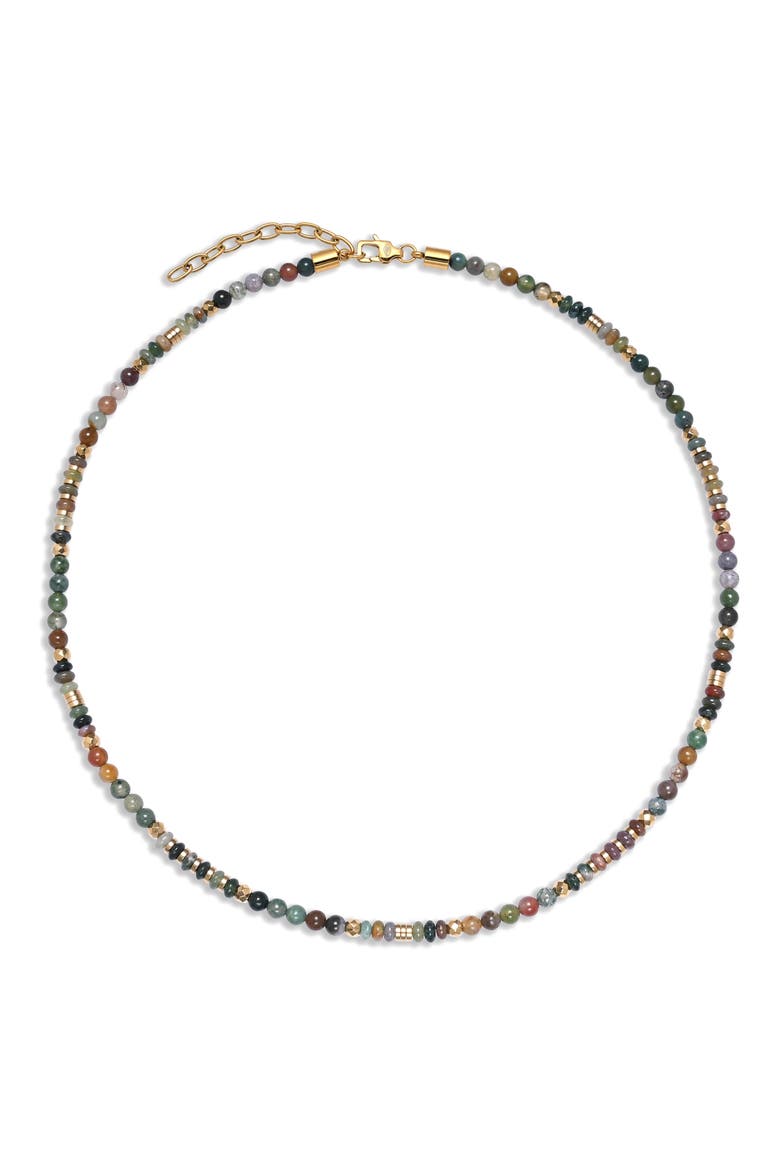 Men's Mason Agate Beaded Necklace, Alternate, color, MULTI