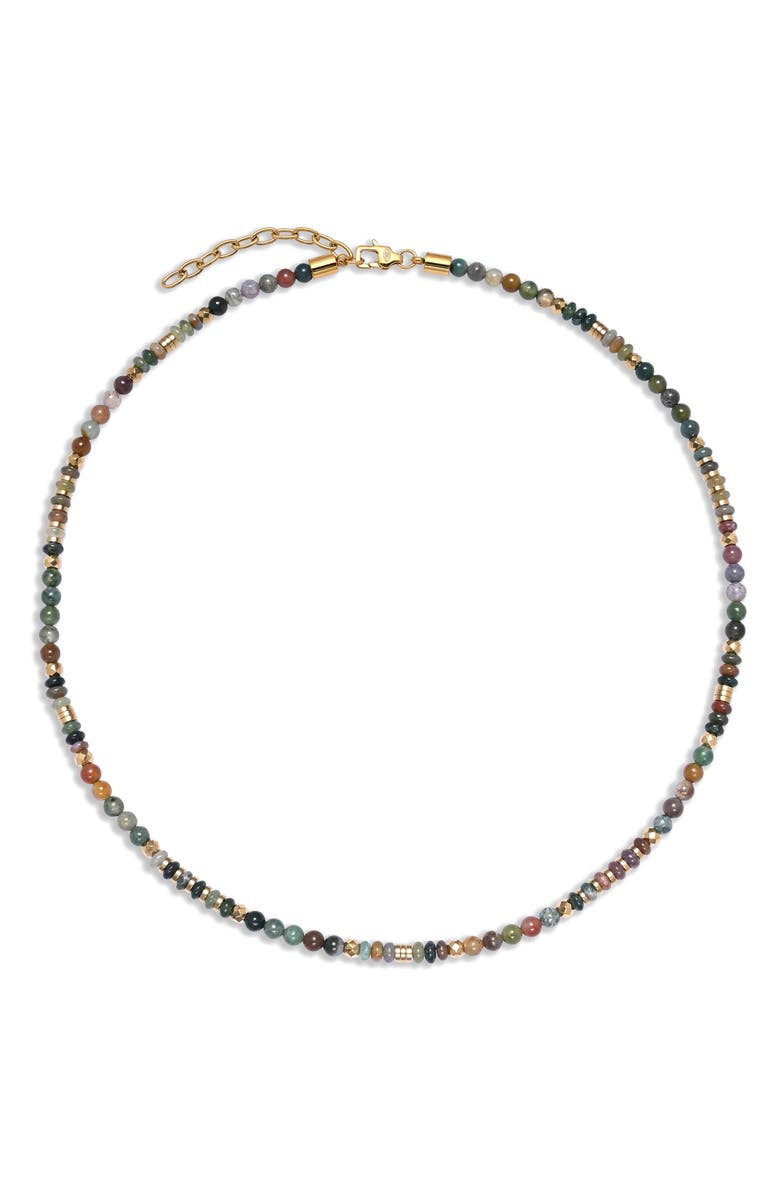 EYE CANDY LOS ANGELES Men's Mason Agate Beaded Necklace, Alternate, color, 