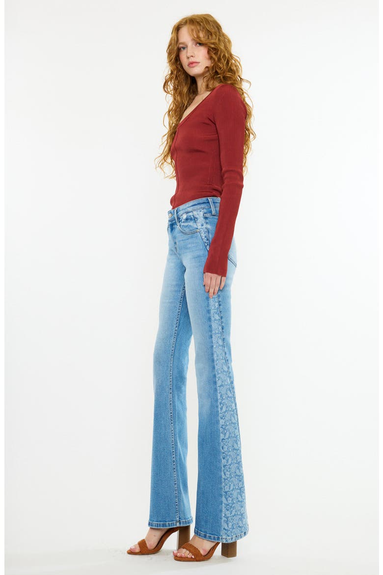 Odalis Mid Rise Flare Jeans, Alternate, color, Medium Wash