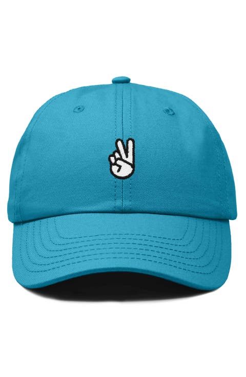 Peace Sign Embroidered Dad Hat