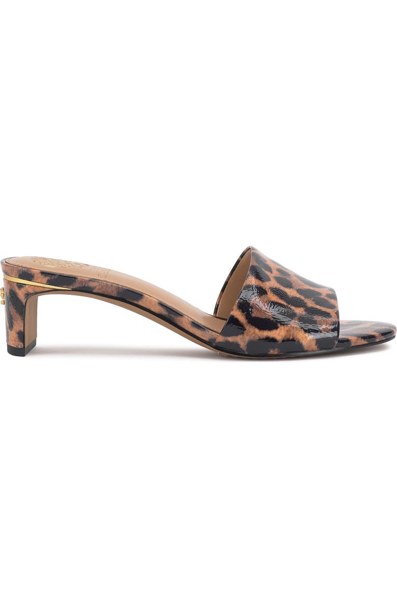 Vince Camuto Linanna Slide Sandal, Alternate, color, Black/ Natural Leopard