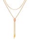  Goldtone/ Pink Opal