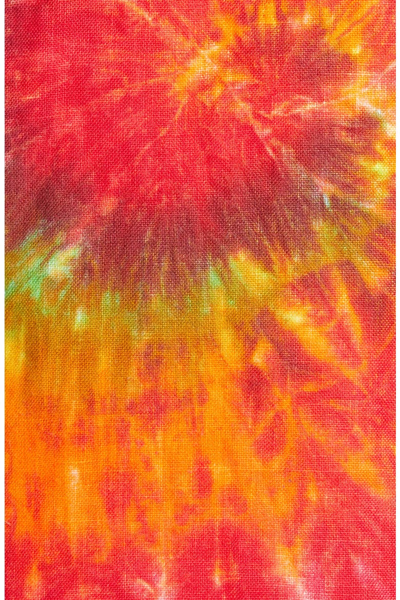 Tie Dye Linen Boyfriend Blazer, Alternate, color, RAINBOW TIE-DYE