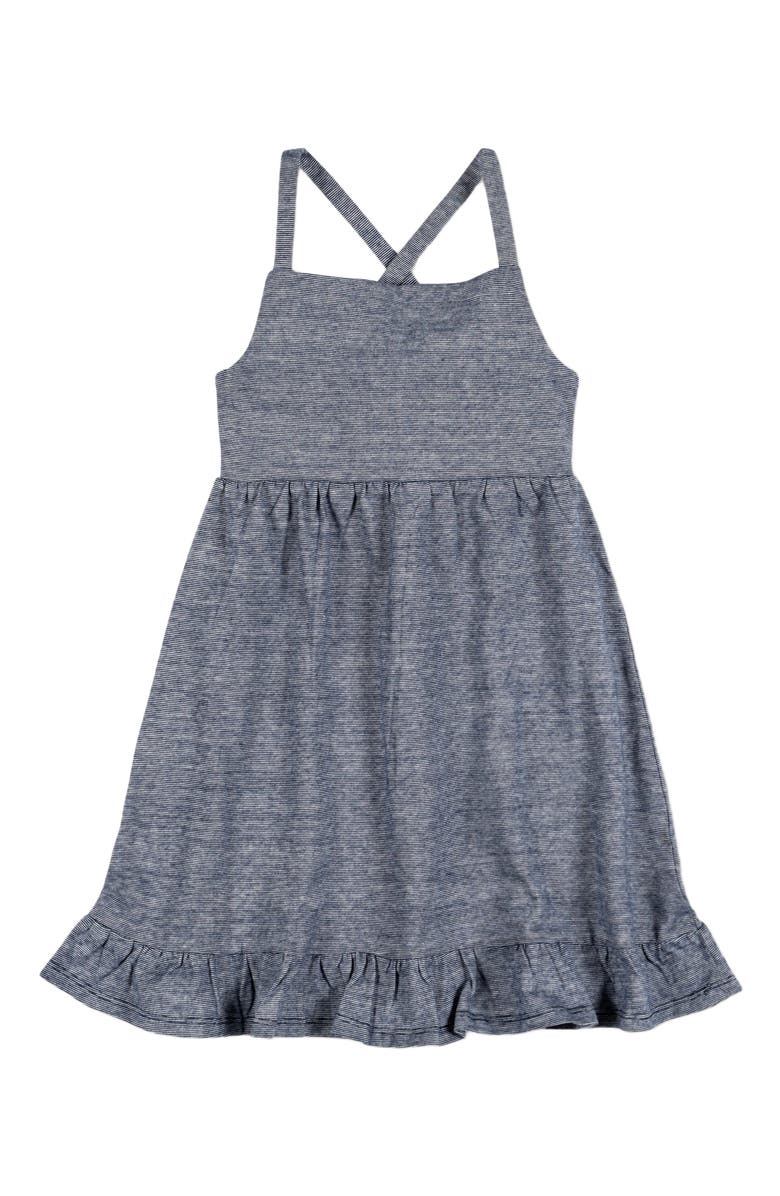 Hope & Henry Baby Girls' Knit Flounce Sundress, Infant, Main, color,