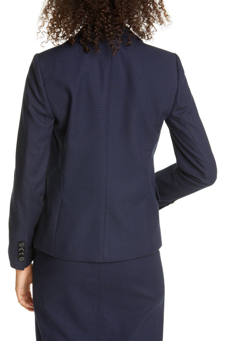 Houndstooth Blazer, Alternate, color, NAVY/ BLACK