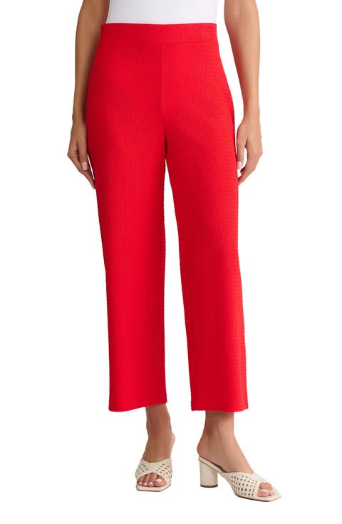 Texture Crop Pants (Regular & Petite)
