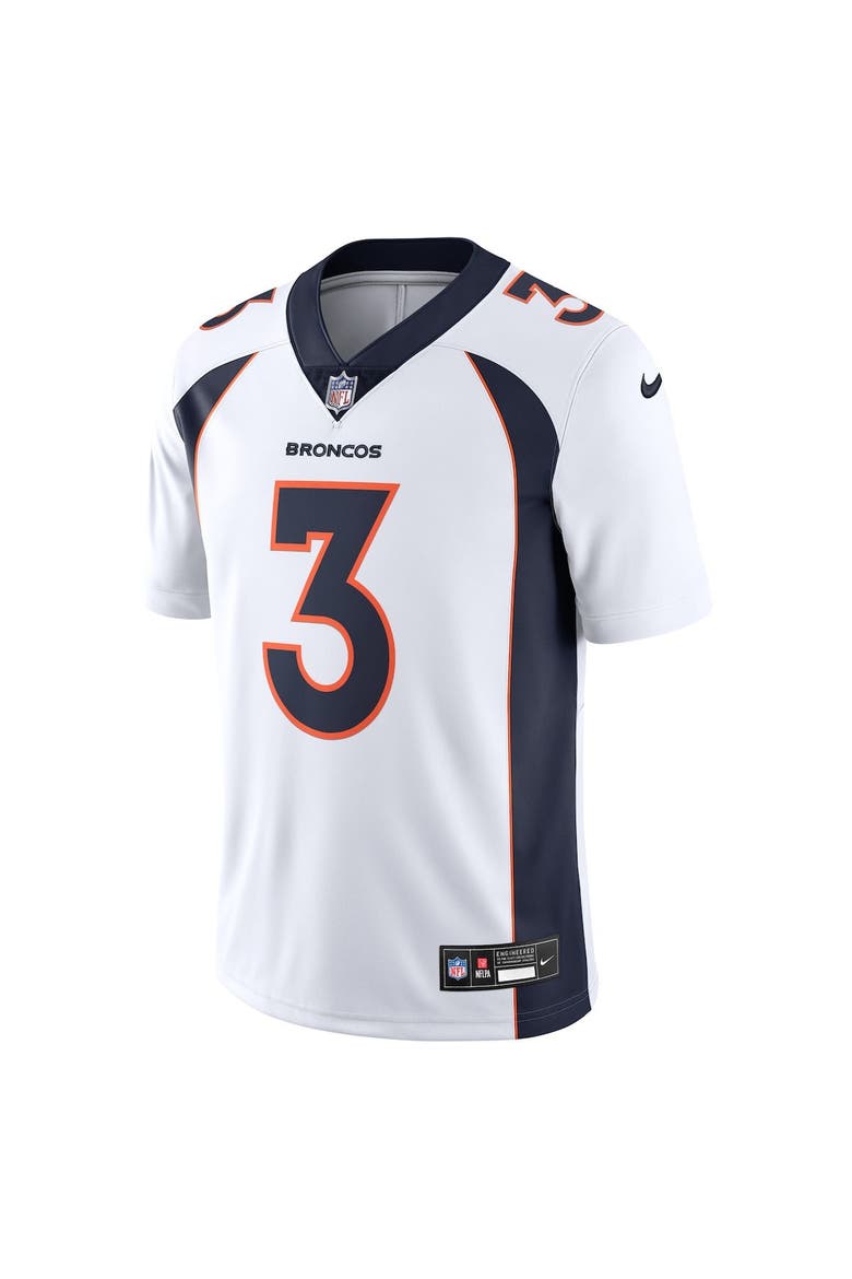 Men's Nike Russell Wilson White Denver Broncos  Vapor Untouchable Limited Jersey, Alternate, color, White