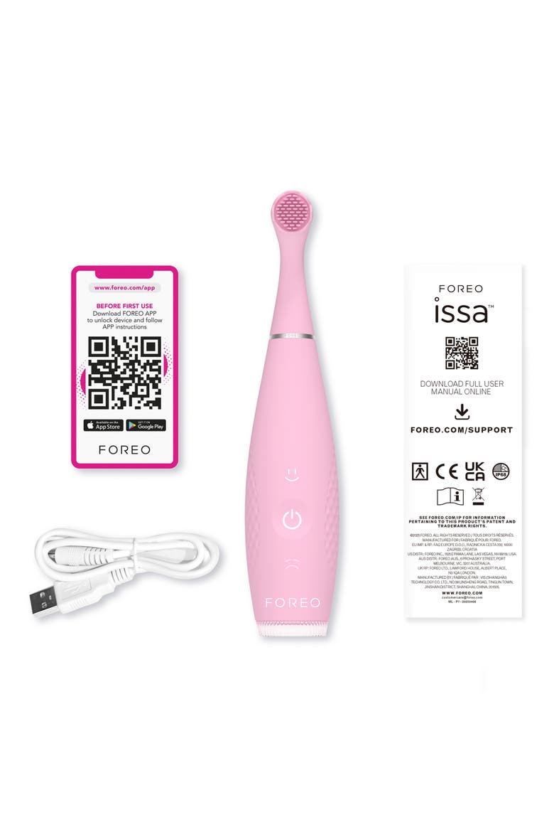 ISSA 4 Smile Baby Toothbrush, Alternate, color, PEARL PINK