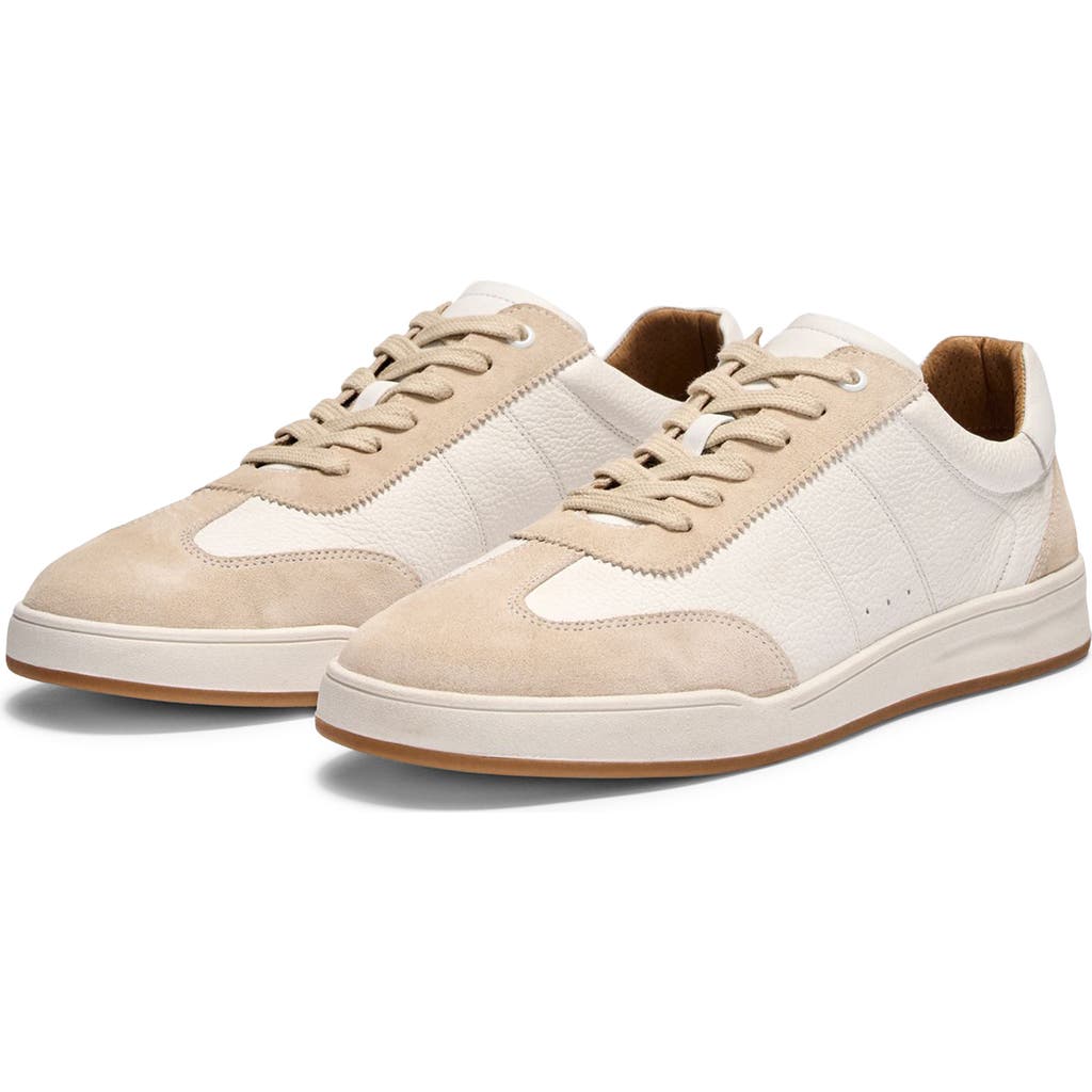 johnnie-O Sure Shot Low Top Sneaker in White Tan at Nordstrom, Size 8