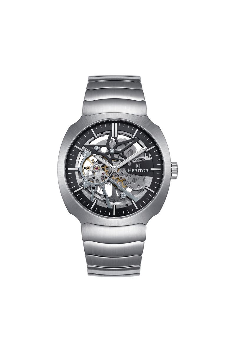 Heritor Automatic Magnus Stainless Steel-Band Watch, Main, color, 