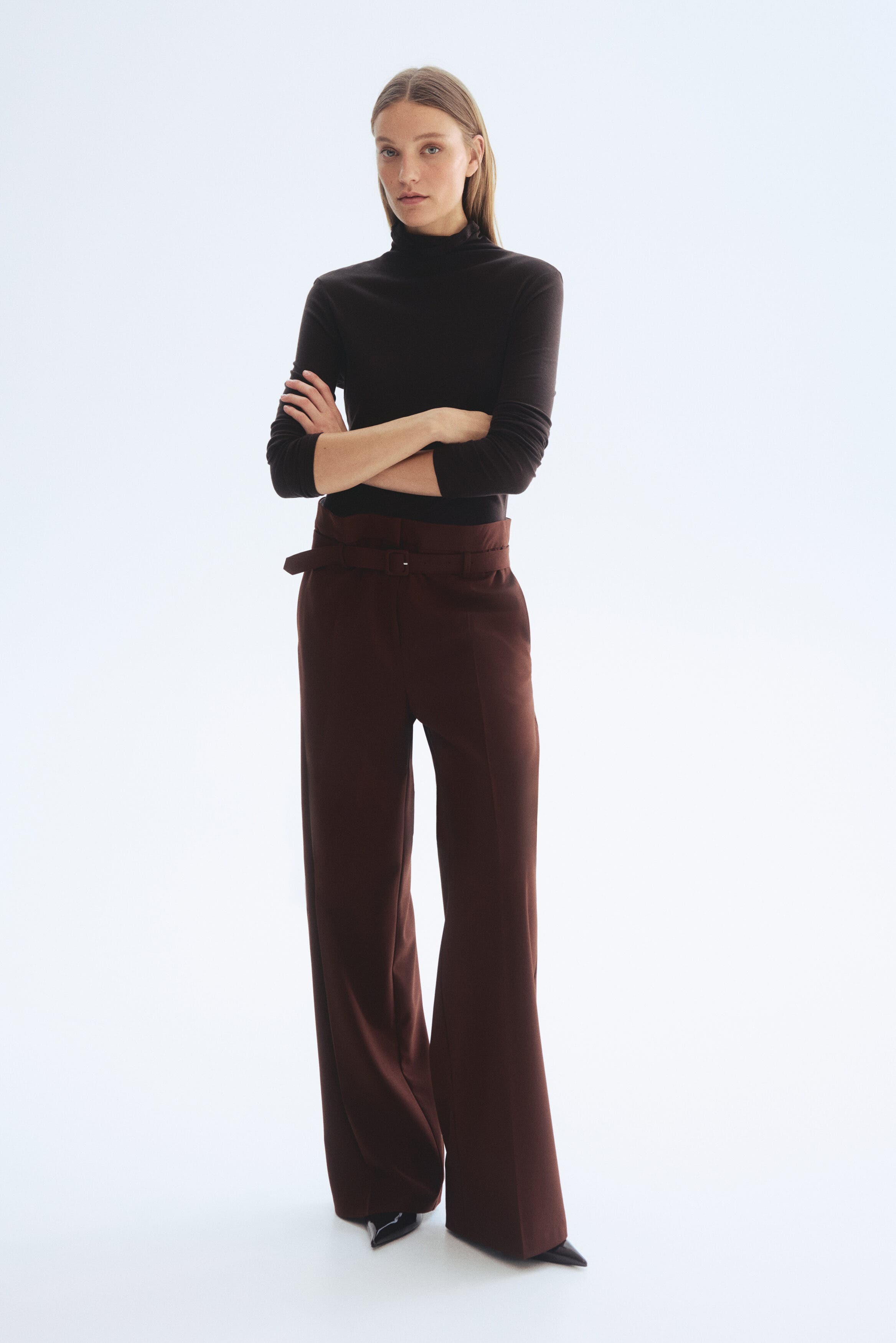Belted Paper Bag Trousers - image 2