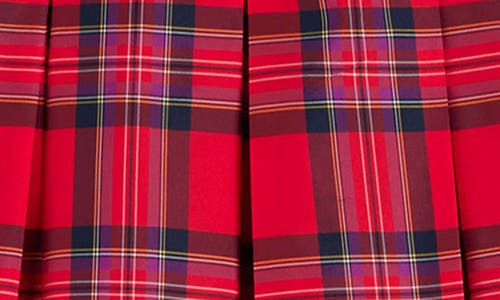 Boden Verity Tartan Midi Skirt In Red