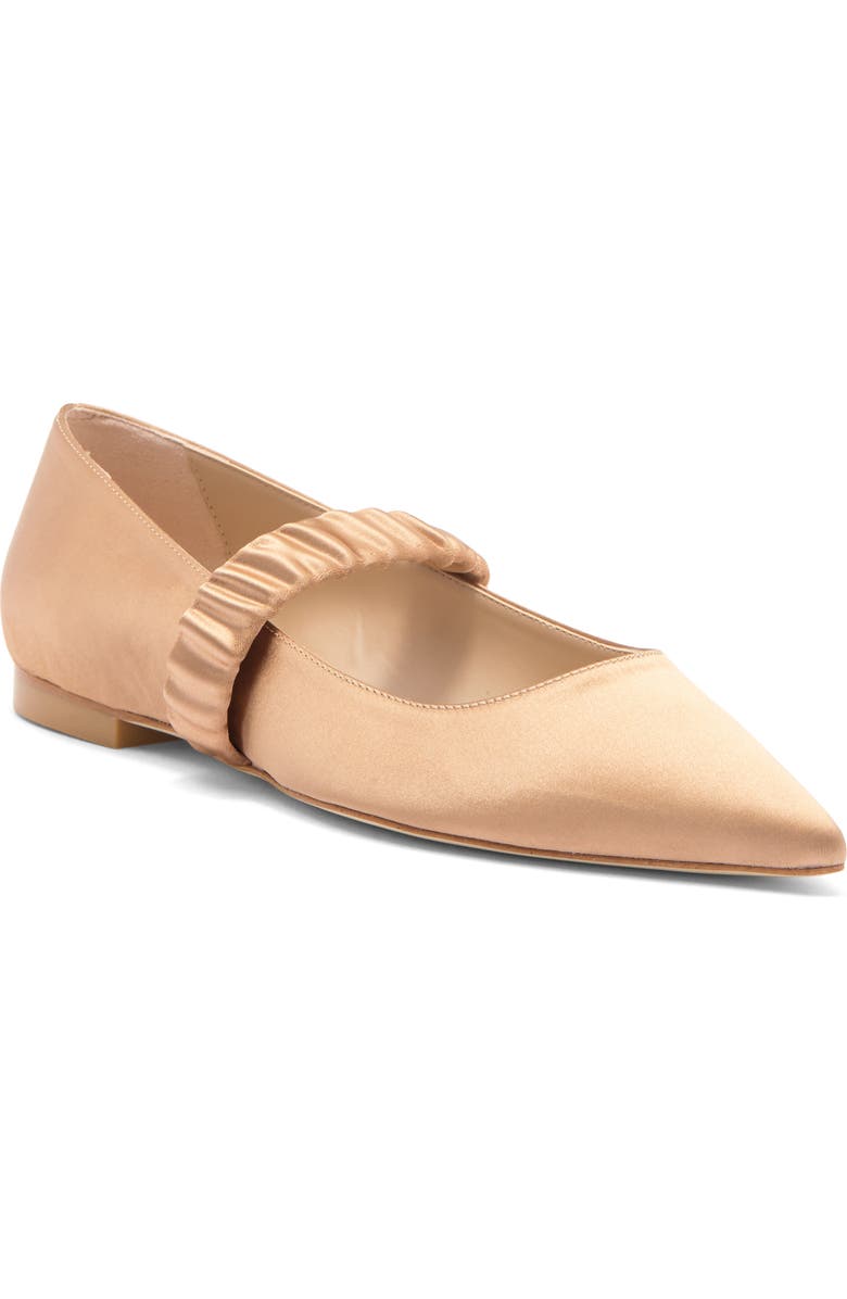 Stuart Weitzman Maxine Ballet Flat, Main, color, Golden Beige