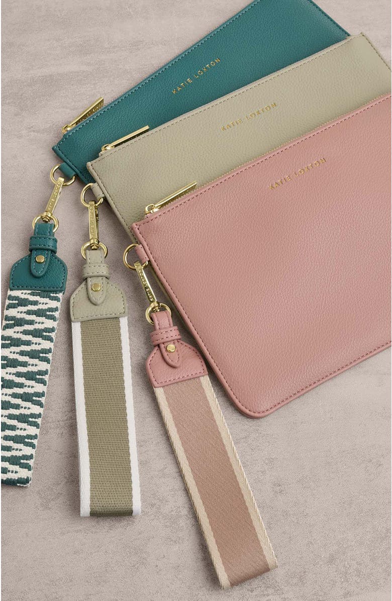 Katie Loxton Hallie Wristlet Pouch, Alternate, color, Green Mist