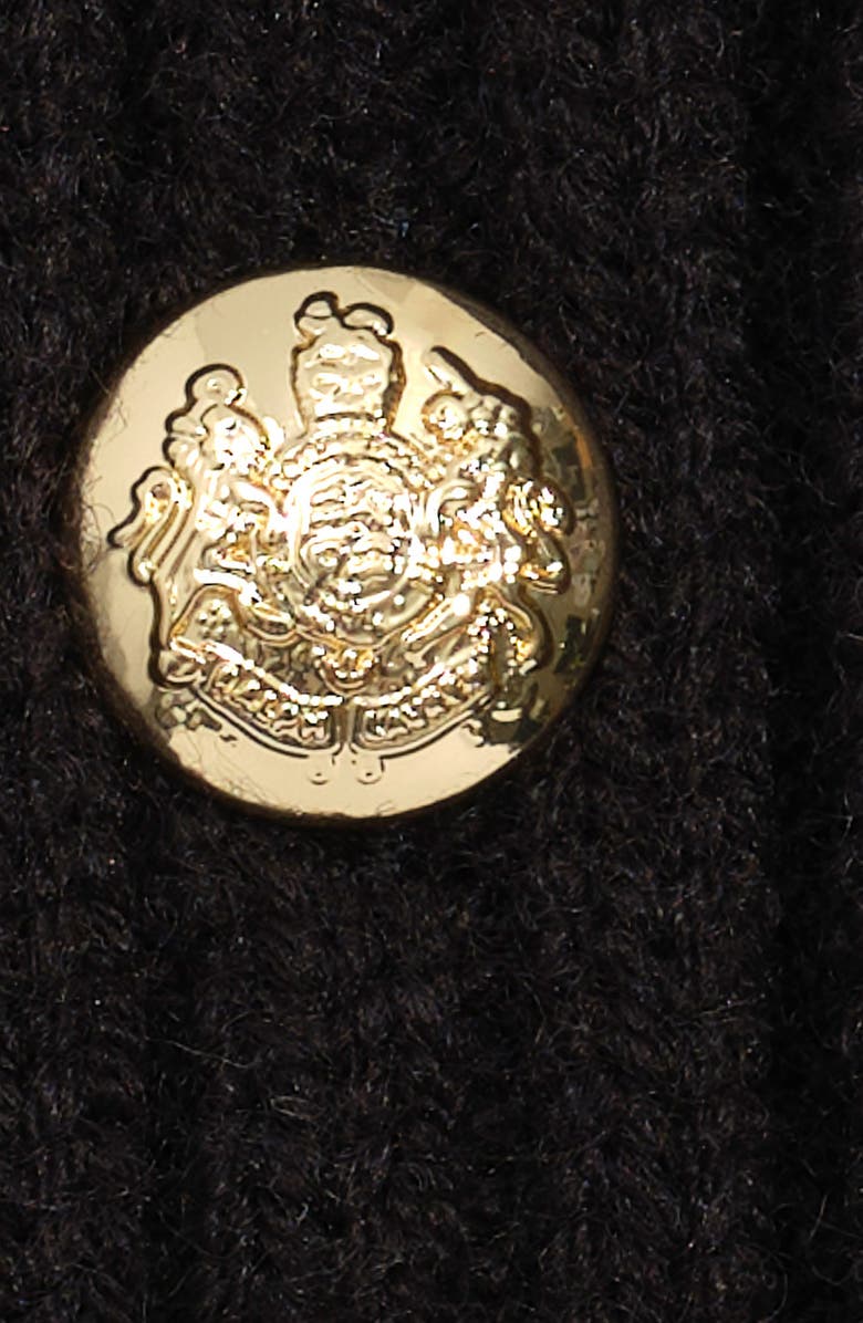 ZZDNU Lauren Ralplh Lauren Crest Knit Beanie, Alternate, color, Black