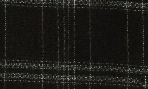 Union Plaid Flannel Shirt Jacket In Black