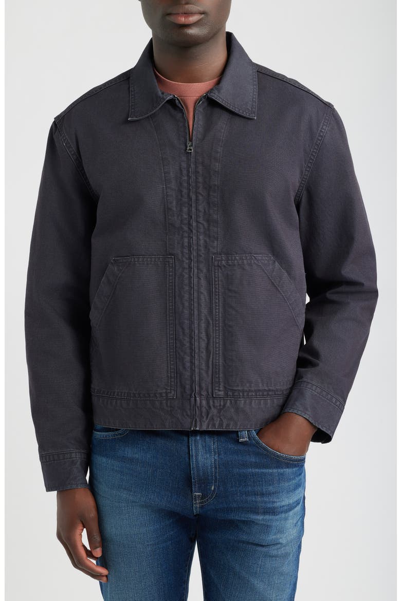 Saitex Canvas Work Jacket, Alternate, color, NAVY