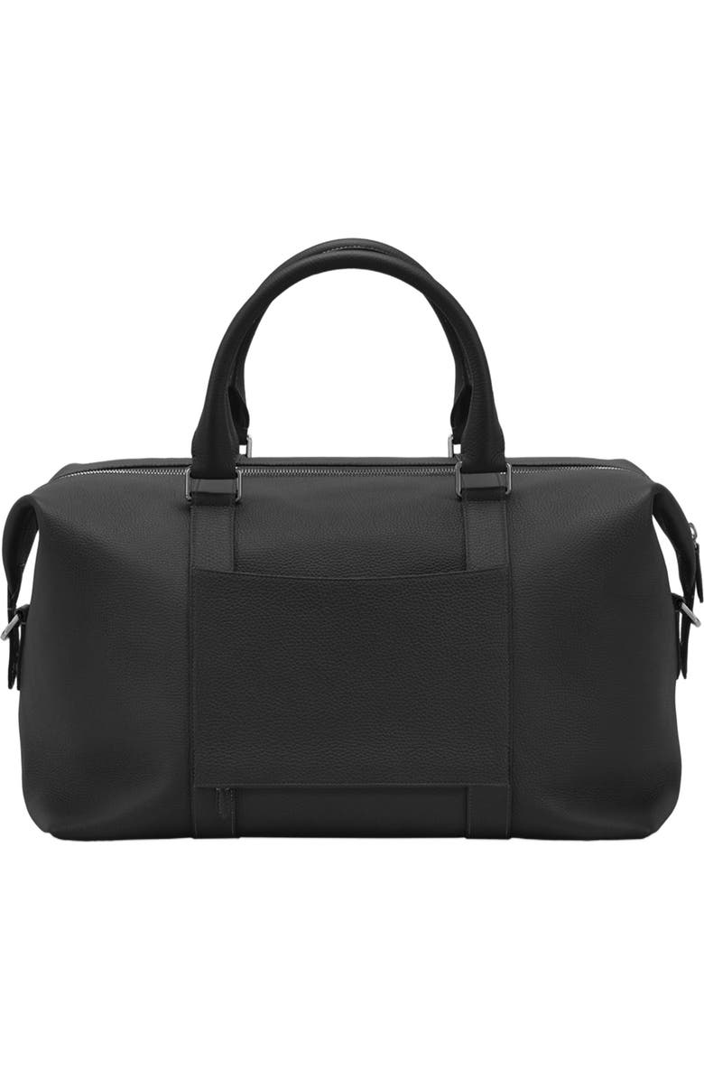 MAISON de SABRÉ Leather Duffle Bag, Alternate, color, Black Caviar