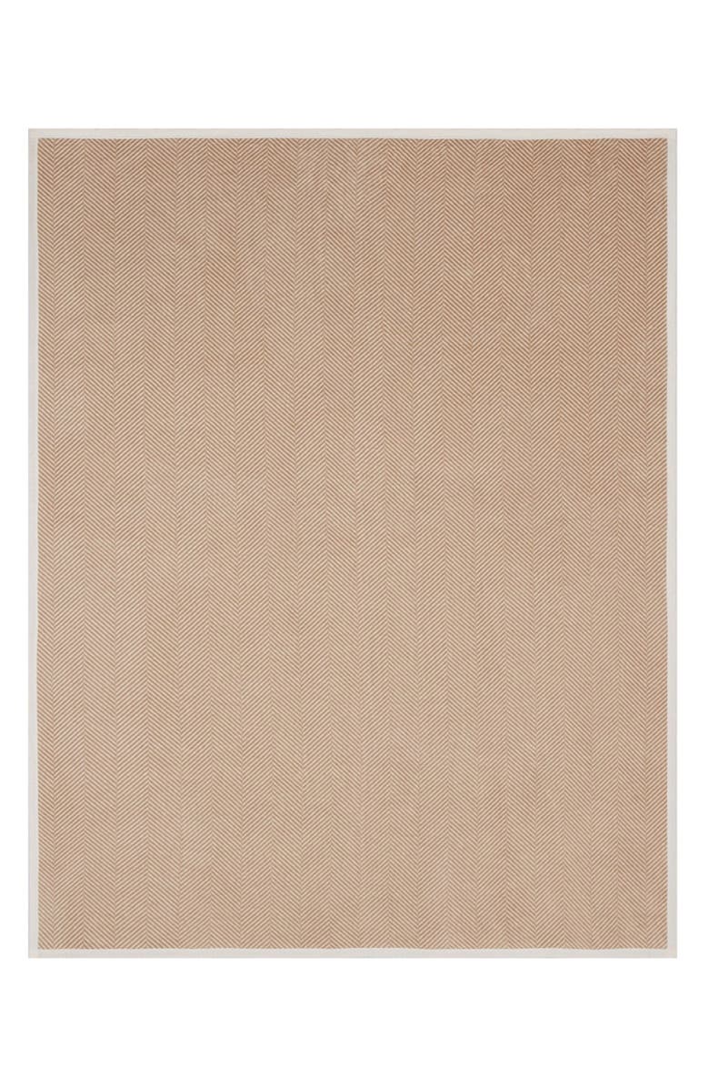 ChappyWrap Harborview Herringbone Throw Blanket, Alternate, color, Tan